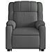 Poltrona Alzapersona Massaggi Reclinabile Grigio Scuro Tessuto - Foto miniatura 9