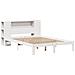 Letto Libreria senza Materasso Bianco 140x200 cm Legno di Pino - Foto miniatura 3