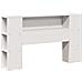Letto Libreria senza Materasso Bianco 140x200 cm Legno di Pino - Foto miniatura 6
