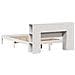 Letto Libreria senza Materasso Bianco 140x200 cm Legno di Pino - Foto miniatura 8