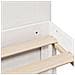 Letto Libreria senza Materasso Bianco 140x200 cm Legno di Pino - Foto miniatura 9