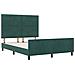 Letto Verde Scuro 140x200 cm Velluto - Foto miniatura 6