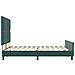 Letto Verde Scuro 140x200 cm Velluto - Foto miniatura 9