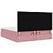 Struttura Letto Pouf con Materassi Rosa 180x200 cm Velluto - Foto miniatura 9