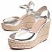 Wedge Sparta Wesparto Silver Argento Materiale Sintetico - Foto miniatura 1
