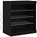 Sideboard con luci LED in rovere nero 60,5x37x67 cm - Foto miniatura 1