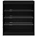 Sideboard con luci LED in rovere nero 60,5x37x67 cm - Foto miniatura 5