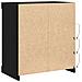 Sideboard con luci LED in rovere nero 60,5x37x67 cm - Foto miniatura 7