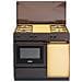 Cucina SGK 854 NM 4 Fuochi a Gas Forno a Gas Classe A Dimensioni 85 x 86 x 50 cm Colore Beige /Marrone - Foto miniatura 1