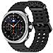 Cinturino Ocean Compatibile Con Samsung Watch8 E Watch8 Classic - Silicone Black - Foto miniatura 2