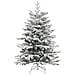 Albero Natale Artificiale Incernierato con Neve Fioccata 150 cm - Foto miniatura 3