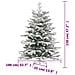 Albero Natale Artificiale Incernierato con Neve Fioccata 150 cm - Foto miniatura 10