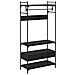 Guardaroba Rovere nero 89 x 39 x 184.5 cm Legno multistrato - Foto miniatura 1