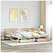Divano Letto Estraibile con Cassetti senza Materasso 80x200 cm - Foto miniatura 2