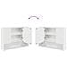 Set di mobili per il bagno con cassetto 2 pcs Bianco lucido - Foto miniatura 9