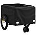 Rimorchio da Bici Nero e Arancione 30 kg in Ferro - Foto miniatura 5