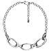 Collana Girocollo Placcata Argento Con Maglie - Foto miniatura 1