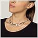 Collana Girocollo Placcata Argento Con Maglie - Foto miniatura 3