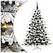 Albero di Natale Artificiale con Rami Pieghevoli Bianco 180 cm - Foto miniatura 1