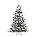 Albero di Natale Artificiale con Rami Pieghevoli Bianco 180 cm - Foto miniatura 3
