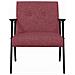 poltrona Rosso Vino 59 x 75 x 78 cm Tessuto - Foto miniatura 4