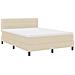 Letto a molle con materasso con led Crema 140 x 200 cm Tessuto - Foto miniatura 1