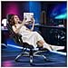 Sedia Da Gaming Sedia Da Computer Ergonomica Con Poggiapiedi, Supporto Lombare, Poggiatesta, Rotazione A 360° E Schienale Alto, Grigio - Foto miniatura 8
