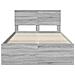 Struttura del letto con testiera Grigio Sonoma 135 x 190 cm - Foto miniatura 7