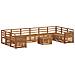 Set divani Naturale Legno di Acacia Massello - Foto miniatura 1