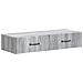 Tavolino da Parete Laterale Grigio Sonoma 87,5 x 34,5 x 17 cm - Foto miniatura 1