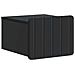 Mobiletto da notte a muro 2 pcs Nero 33 x 34,5 x 24 cm - Foto miniatura 3
