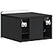 Mobiletto da notte a muro 2 pcs Nero 33 x 34,5 x 24 cm - Foto miniatura 7