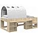Letto alto per bambini con storage 3 pz Rovere Sonoma e bianco - Foto miniatura 1