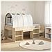 Letto alto per bambini con storage 3 pz Rovere Sonoma e bianco - Foto miniatura 2