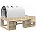 Letto alto per bambini con storage 3 pz Rovere Sonoma e bianco - Foto miniatura 3