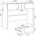 Consolle Rovere Artigianale 96,5 x 38 x 75 cm Legno multistrato - Foto miniatura 9