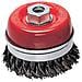 Spazzola a Tazza per Smerigliatrice Filo Ritorto 0,5 mm Ø 125X33 mm Filetto 14Ma - Foto miniatura 1