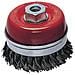 Spazzola a Tazza per Smerigliatrice Filo Ritorto 0,5 mm Ø 125X33 mm Filetto 14Ma - Foto miniatura 3