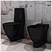 Set Toilette E Bidè In Ceramica Nero - Foto miniatura 2