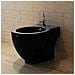 Set Toilette E Bidè In Ceramica Nero - Foto miniatura 3