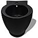 Set Toilette E Bidè In Ceramica Nero - Foto miniatura 4