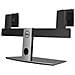 Supporto per Doppio Monitor fino a 27" Colore Alluminio Nero - Foto miniatura 3