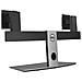 Supporto per Doppio Monitor fino a 27" Colore Alluminio Nero - Foto miniatura 4