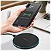 Pack Carica Qi E Connettore Di Trasformazione Micro Usb Ricarica Wireless Nero - Foto miniatura 9