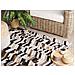 Tappeto Pelle Bovina Marrone / Bianco Patchwork 140 X 200 Cm Akyele - Foto miniatura 5