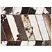 Tappeto Pelle Bovina Marrone / Bianco Patchwork 140 X 200 Cm Akyele - Foto miniatura 8
