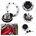 Gas Tappo Serbatoio Alluminio Del Gas Del Serbatoio Di Combustibile Della Copertura Della Protezione Con 2 Chiavi Compatibile Con Su-zuki Gsx-r600 Gsx-r750 Gsx-r1000 Hayabusa Gsxr1300 Tl1000s Tl1000r Katana Sv650 Sv650s - Foto miniatura 4