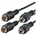 RCA Cable, duplex ST / BU, 1.5m 1.5m RCA RCA Nero cavo audio - Foto miniatura 1