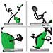 Cyclette Pieghevole 2 In 1, Resistenza Magnetica Regolabile 8 Livelli, Bici Da Fitness Con Sensore Di Frequenza Cardiaca, Elastici Per Braccia, Schermo Lcd, Volano 2.5kg, Verde - Foto miniatura 4