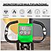 Cyclette Pieghevole 2 In 1, Resistenza Magnetica Regolabile 8 Livelli, Bici Da Fitness Con Sensore Di Frequenza Cardiaca, Elastici Per Braccia, Schermo Lcd, Volano 2.5kg, Verde - Foto miniatura 6